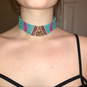 Colorful Beaded Choker
